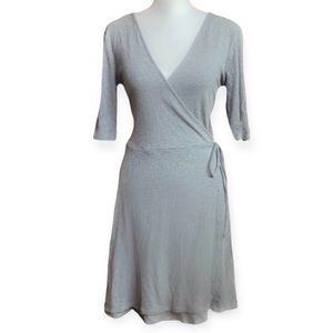 NWT Forever 21 Ribbed Knit Wrap Dress w/ 3/4 Sleeves size women's large L